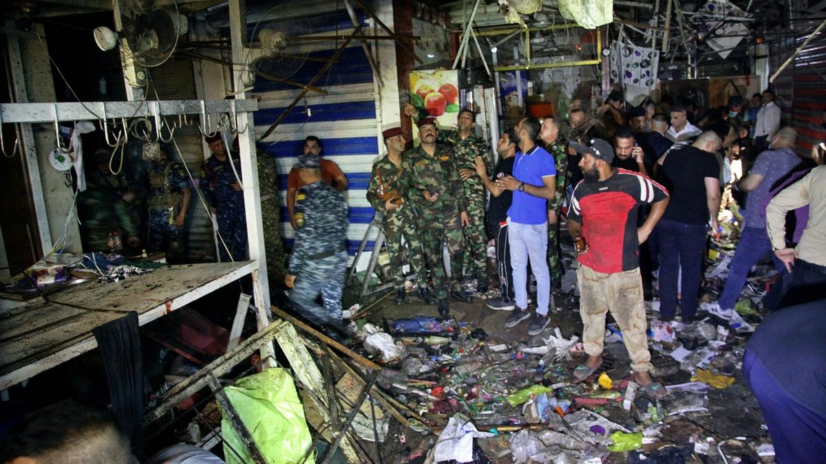 Na tržišti v Bagdádu vybuchla bomba
